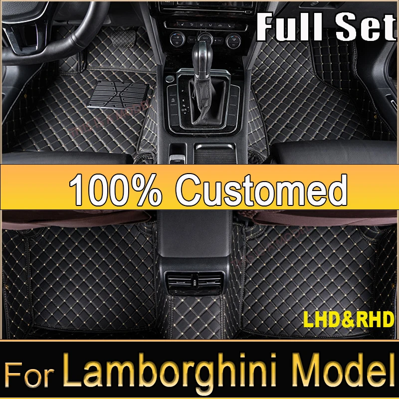 Автомобильный коврик для Lamborghini Uevs Aventador Gallardo Huracan Urus водонепроницаемый ковер на