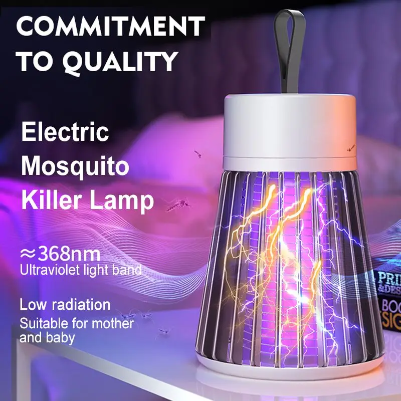 Электрическая ловушка для насекомых, светодиодный светильник для отпугивания комаров, с USB зарядкой, уличная и комнатная лампа от комаров