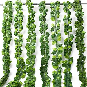 Artificial Vine Plants Hanging Ivy Green Leaves Garden Decoration Garland  Grape Without Pot Fake Greenery Plant Home Accessories