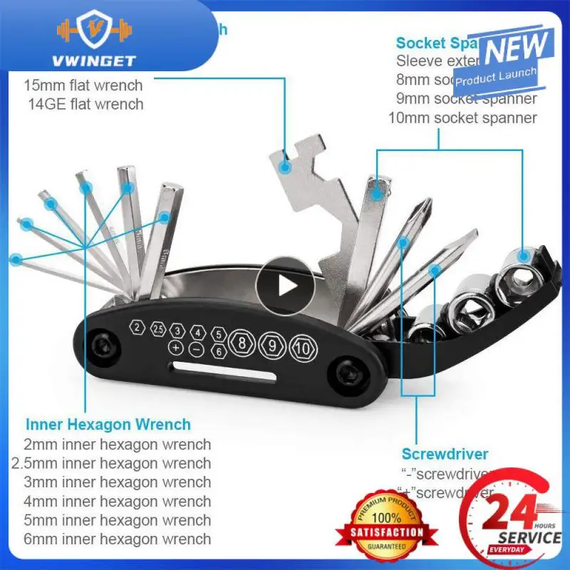 

Multifunctional Bicycle Mountain Bike Car Repair Tool Tire Repair Tool Kit Rubber Tube Tire Patch Aluminum Alloy Tire Lever Tire