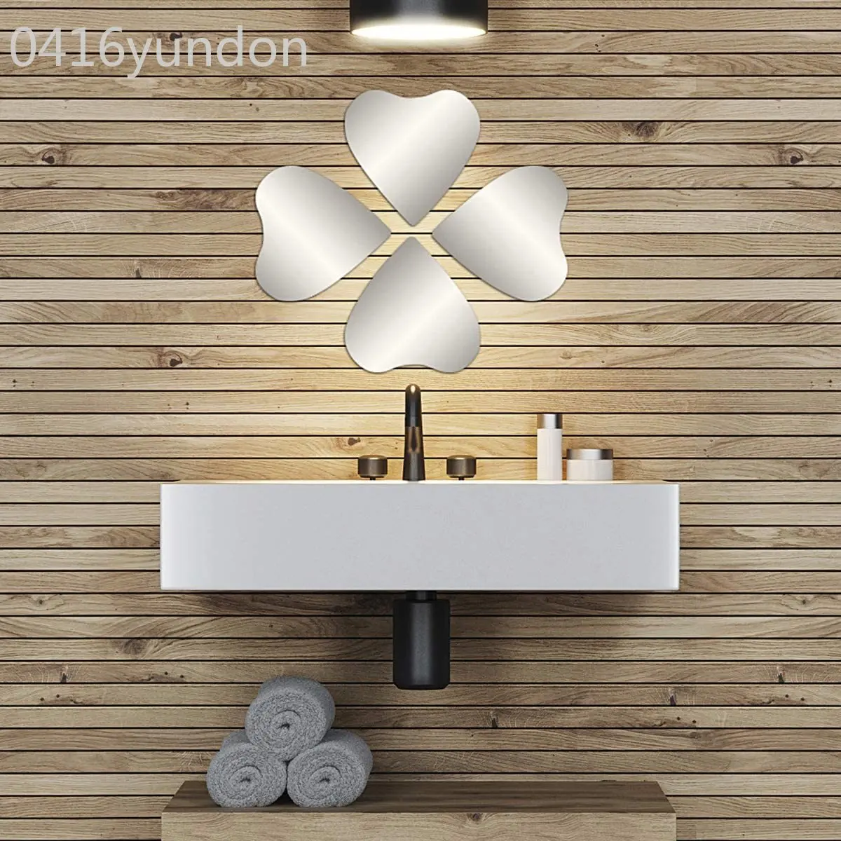 TENDANCE набор из 4 зеркал квадратные круглые звезды шестиугольные наклейки в форме