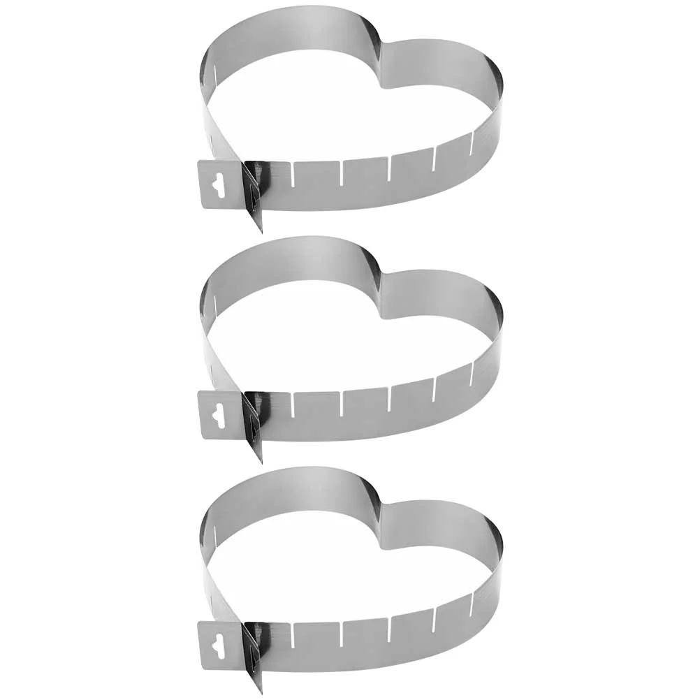 

3 Pcs Cookie Non Stick Baking Sheet Muffins Rings Cheesecake Stainless Steel Bakeware