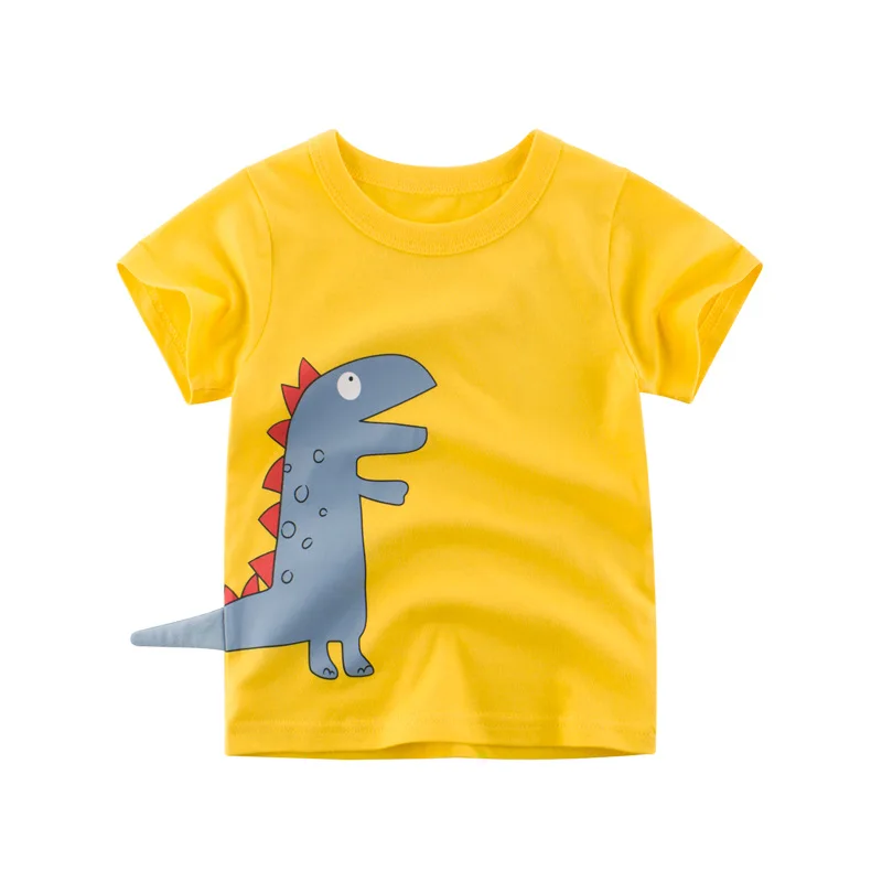 Boy Summer Short Sleeve T-Shirts Girl Casual Cartoon Tee Shirt Toddler CrewNeck Top Kids Wear Children Fashion Clothing