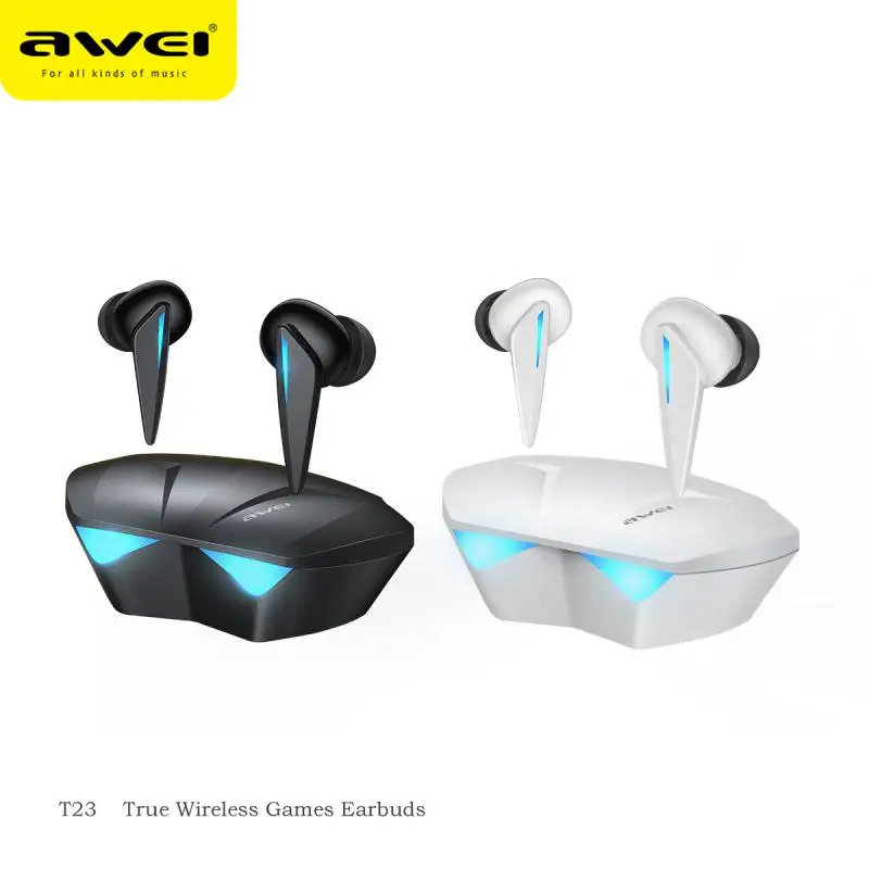 

Long Standby Game Headset Stereo Breathing Light Wireless Headphones True Wireless With Charging Tws Earbuds Waterproof