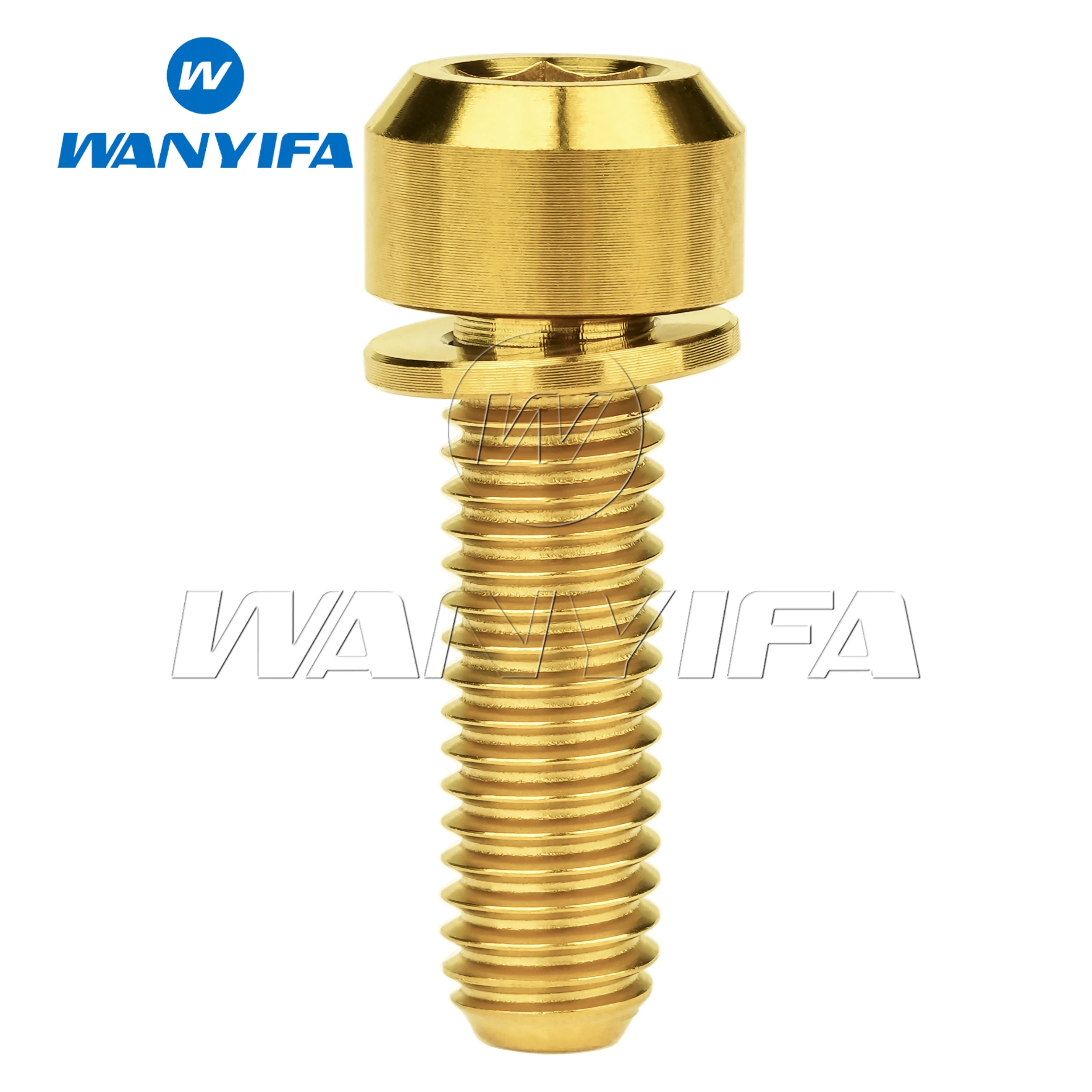 

Титановые болты Wanyifa Gr5 Ti M6x16 18 20 25 35 мм с шестигранной головкой и шайбами, винты для велосипедной V-образной тормозной ступицы, фиксированные 6/8/12 шт.