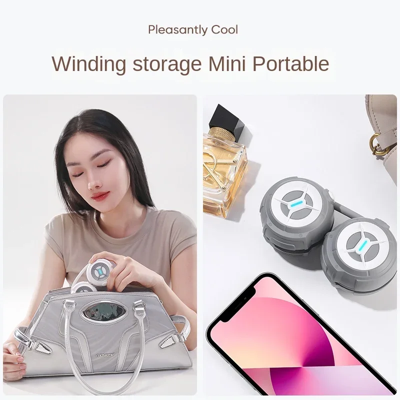 Xiaomi Mijia перезаряжаемый портативный шейный вентилятор USB уличные вентиляторы без