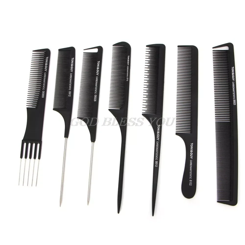 

Pro Black Fine-tooth Metal Pin Hairdressing Hair Style Rat Tail Comb Brush Hot Drop Shipping