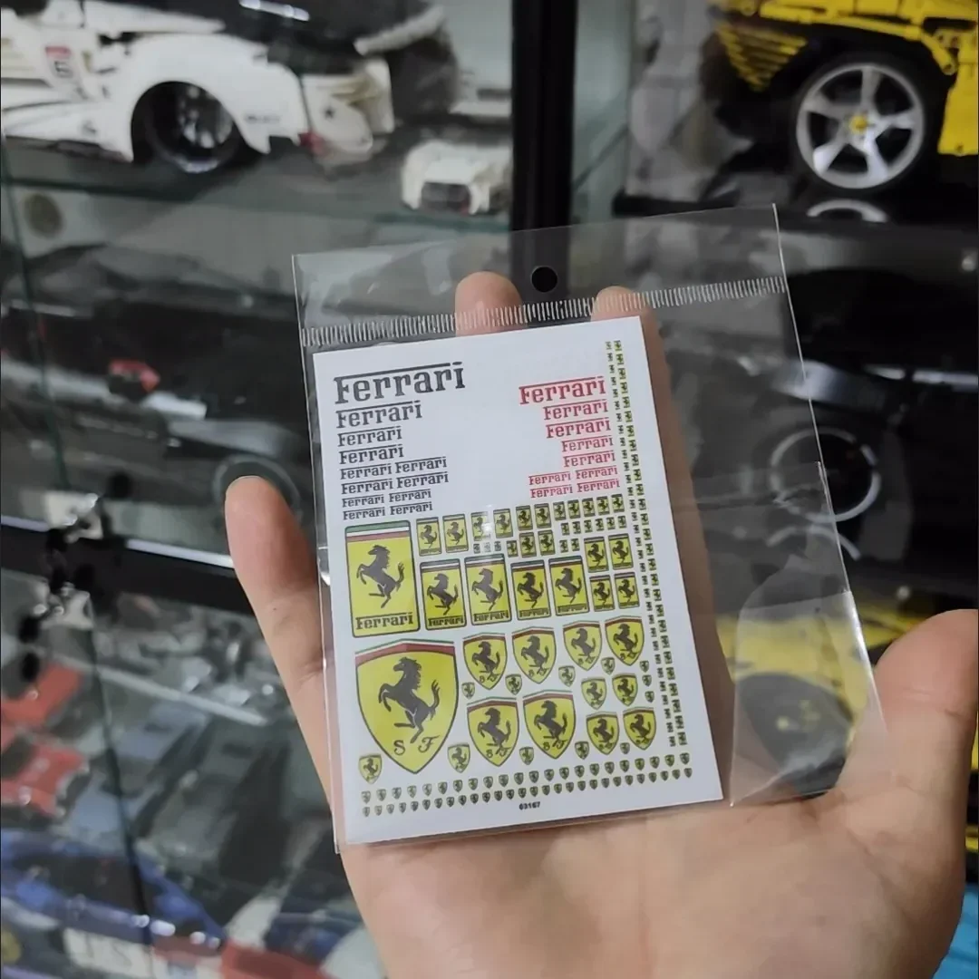 Фото Наклейка-декор для моделей DIY: F1, Формула-1, крутые гоночные модели, для F-Ferrari 488 Roma, F8, SF90, 360, F4, LaFerrari, Amalfi №4