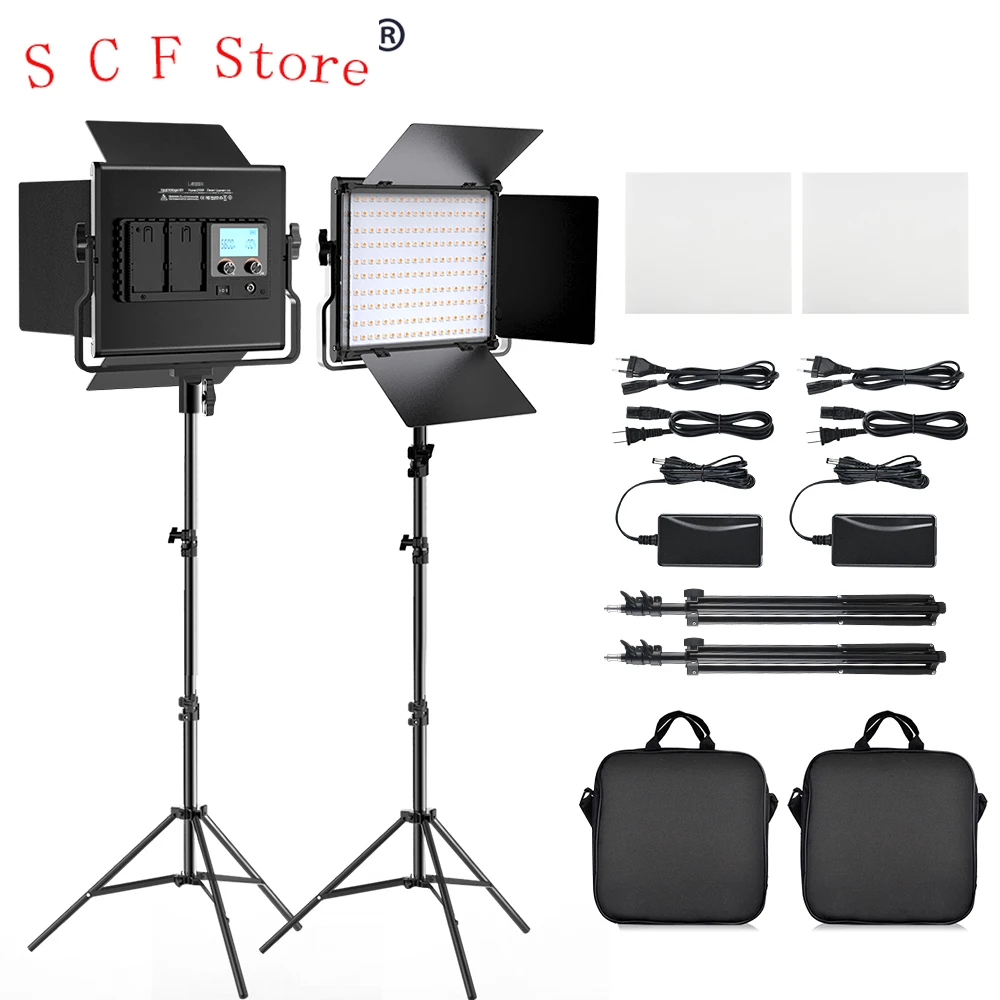 

Travor L4500K Battery Powered Led Studio Light Kit Photo Panel Lamp Camera Shooting Photographic Equipment Led Film Viedo Light