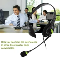 usb headset with microphone noise cancelling computer pc headset lightweight wired headphones for pc laptopmac schoolkids