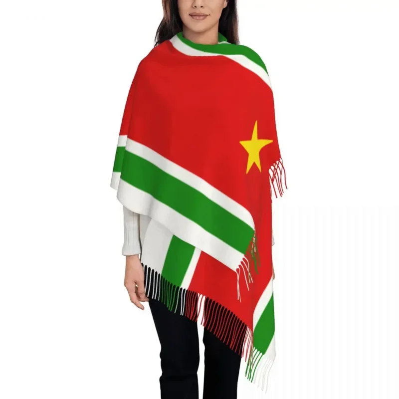 

France Guadeloupe Island Flag Shawls Wraps Women Warm Large Long Scarf Pashminas Shawl Scarves