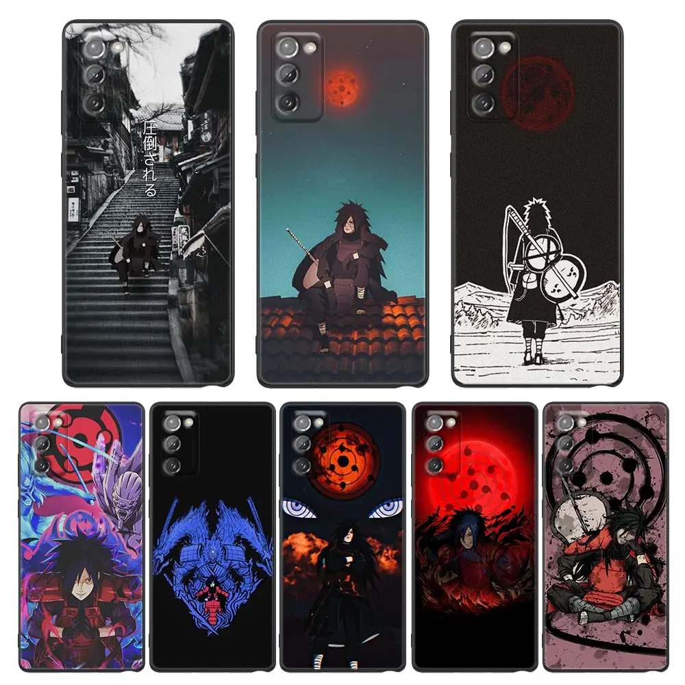 

Anime Naruto Madara Uchiha Phone Case for Samsung Galaxy Note 8 9 20 Plus M12 M22 M30 S M31s M32 M51 F62 Case TPU Silicone Cover