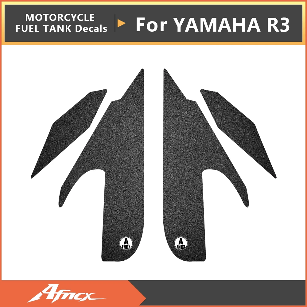 

Fits For YAMAHA R3 2019 2020 2021 Motorcycle Tank Clear Pad Knee Grip Decals Transparent Leather Stickers