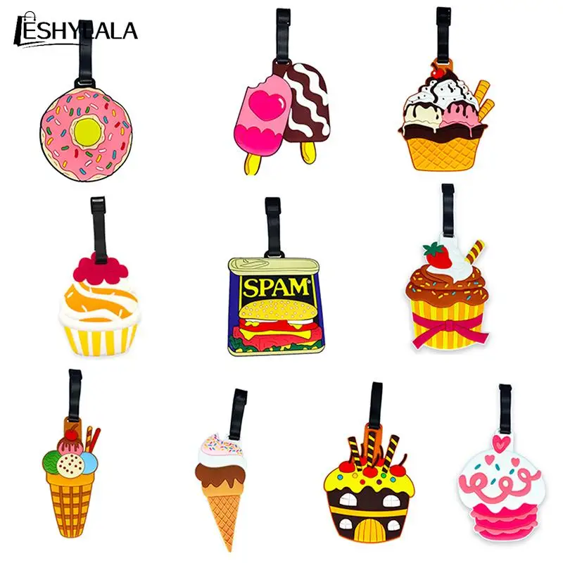 

Креативные креативные пластиковые бирки для багажа с фруктами, дорожные аксессуары для сумок, портативная бирка для багажа, бирка для багажа, бирка для багажа