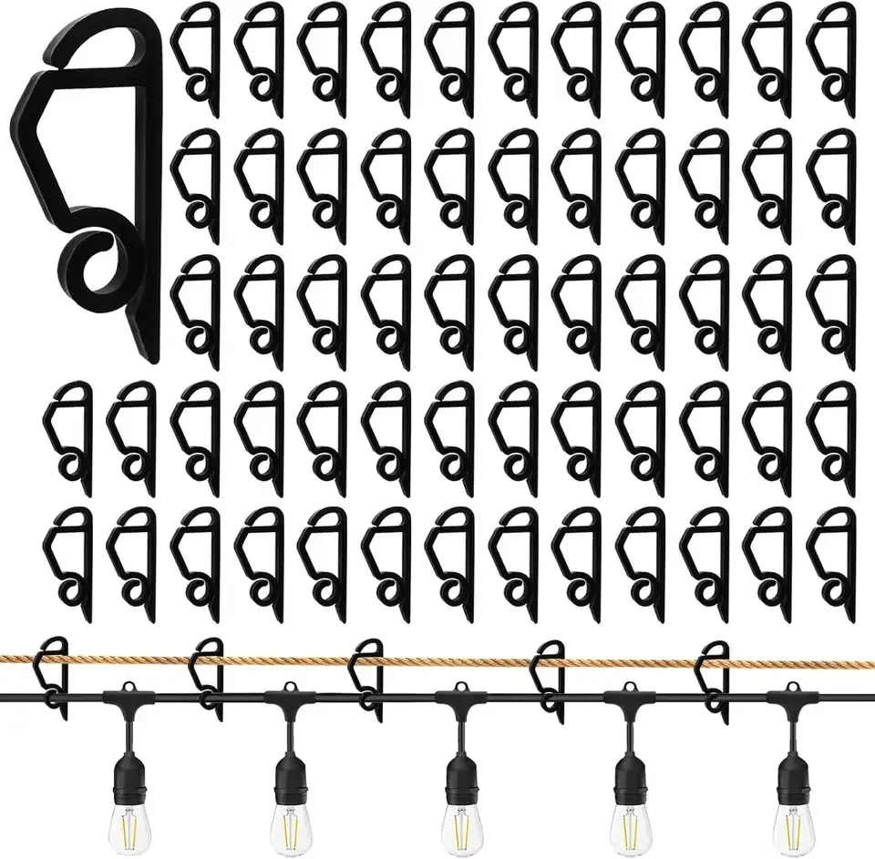 10-100 шт. зажим для рождественского светильника уличный дренажный крючок канавы