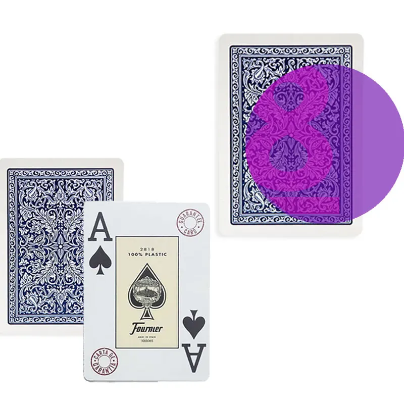 

Marked Playing Card Fournier 2818 For UV Poker Lenses without box Funny Tricks Magic Props