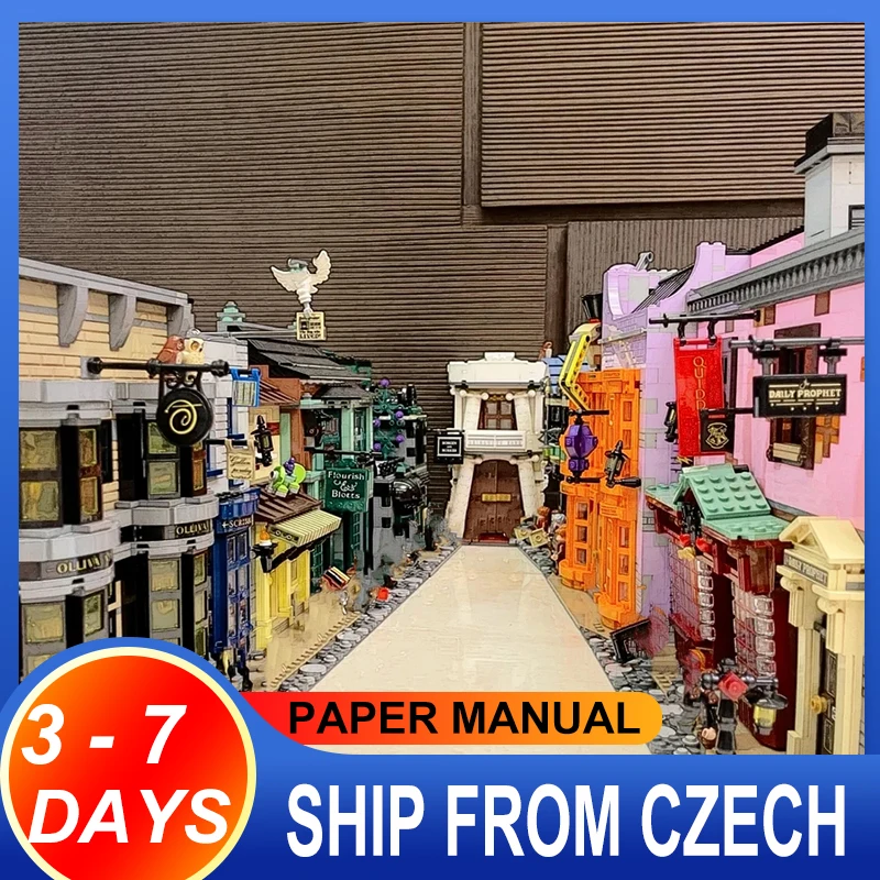 

New King Blocks 20007 Magic School Movie Street Compatible 75978 Blocks Bricks Educational Toy Birthday Gift