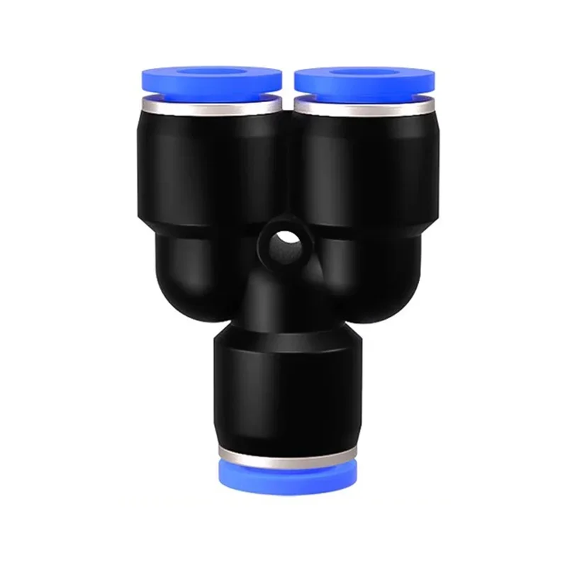 Y-образный пластиковый пневматический соединитель PY PW быстроразъемный фитинг