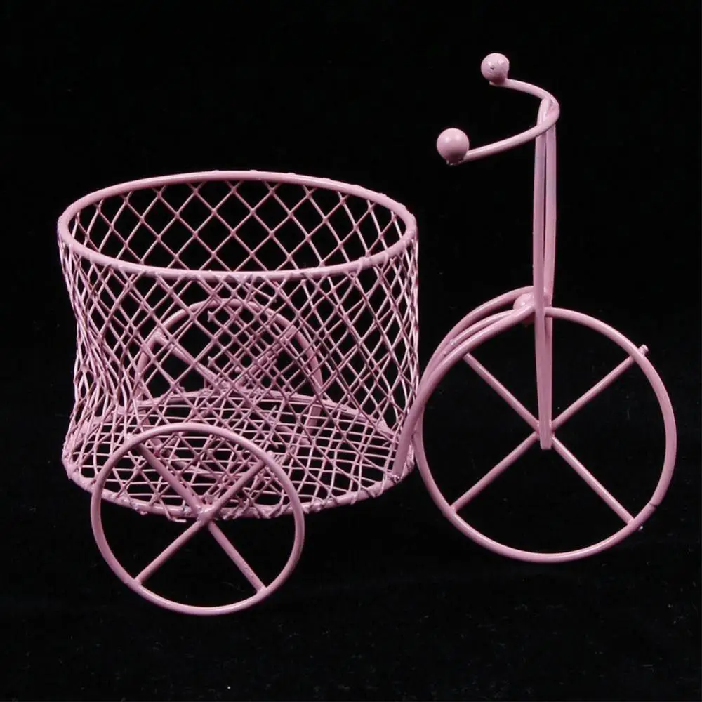 

Cute Iron Tricycle Art Decoration Wedding Sugar Jewelry Container Storage Holder