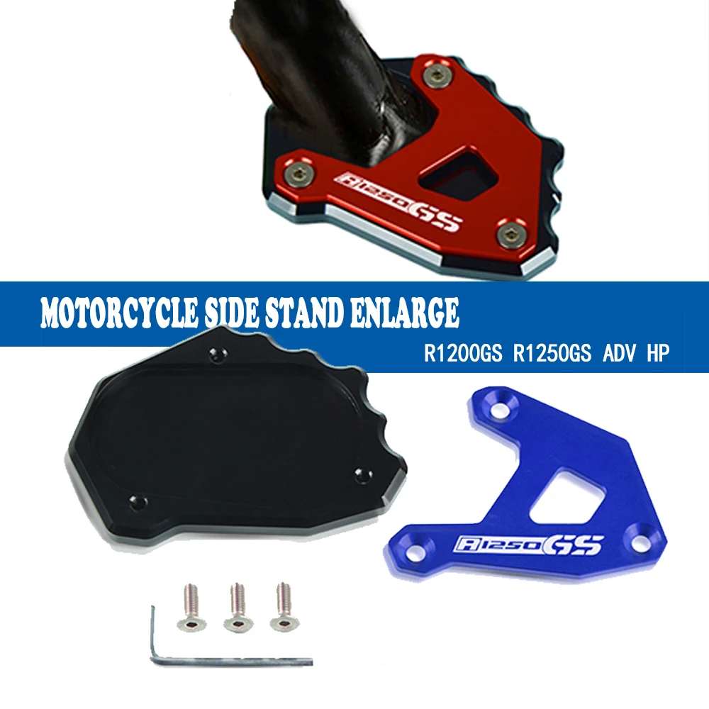 

2022 Motorcycle Side Stand Enlarge Sled Sidestand Kickstand Pad Plate For BMW R1250GS ADVENTURE R 1250 GS ADV GSA 2019 2020 2021