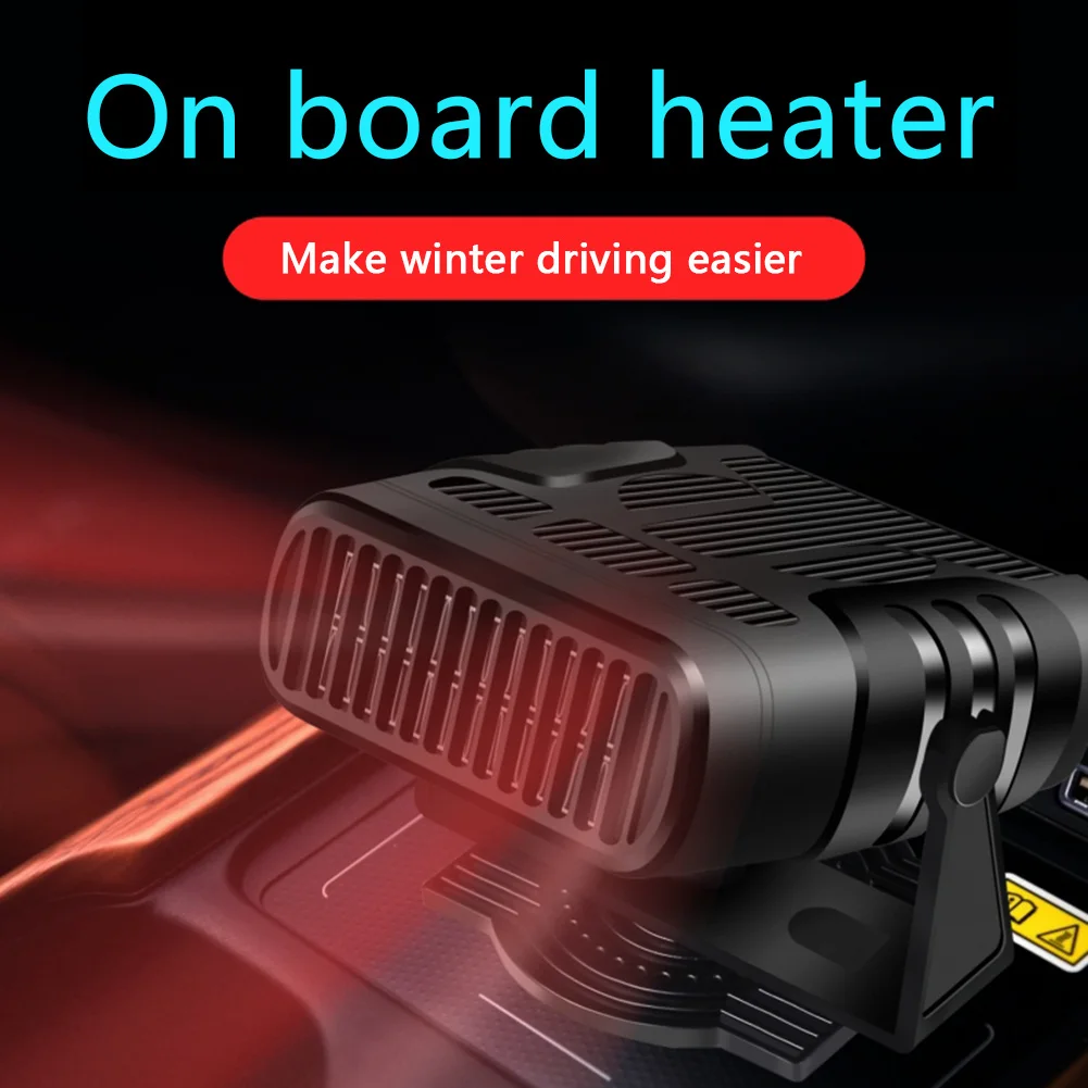 

12V/24V Portable Car Heater Electric Cooling Heating Fan 4 IN 1 Electric Dryer Windshield Defogging Demister Defroster 120W