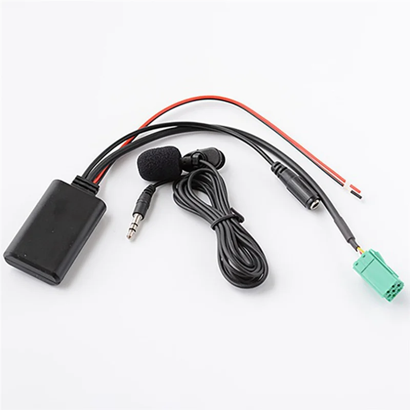 Автомобильный Bluetooth 6Pin Mini ISO AUX IN 3 5 мм аудио разъем съемный микрофон для Renault