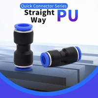 1pcs hose straight push in fitting pneumatic push to connect air quick fittings pipe joint pu pg 4 6 8 10 12 14 mm