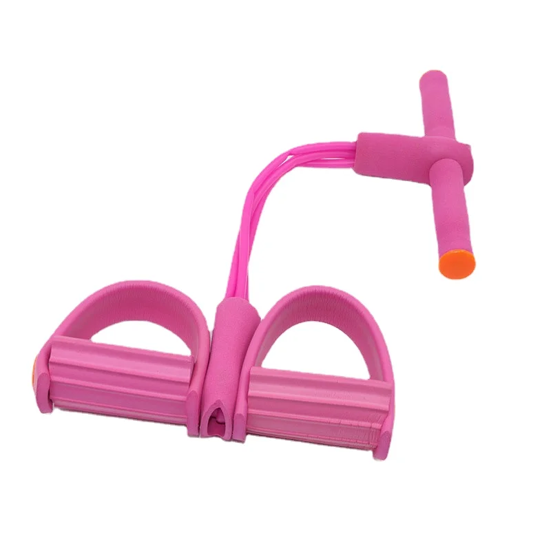 

Multifunctional Pedal Four-core Pull Rope Female Fitness Sports Pull Rope Leg Puller Home Sit-ups and Abdomen Fitness Device