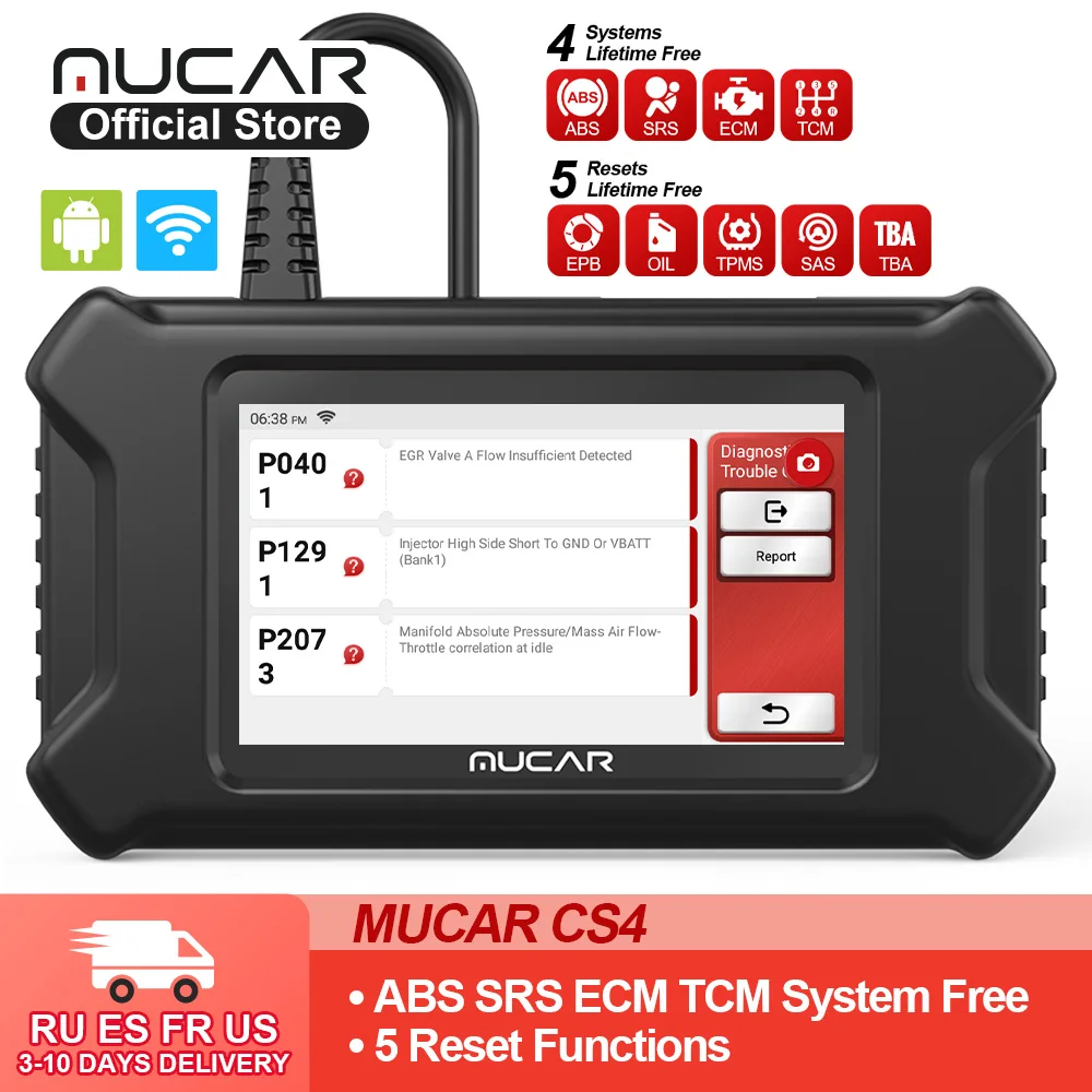 Диагностические инструменты MUCAR CS2/CS4/CS6/CS90/CS99 считыватель кодов Obd2 система