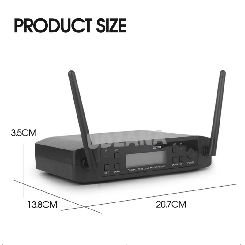 UDZANA GLXD4 600-699 МГц профессиональная УВЧ Беспроводная микрофонная система для