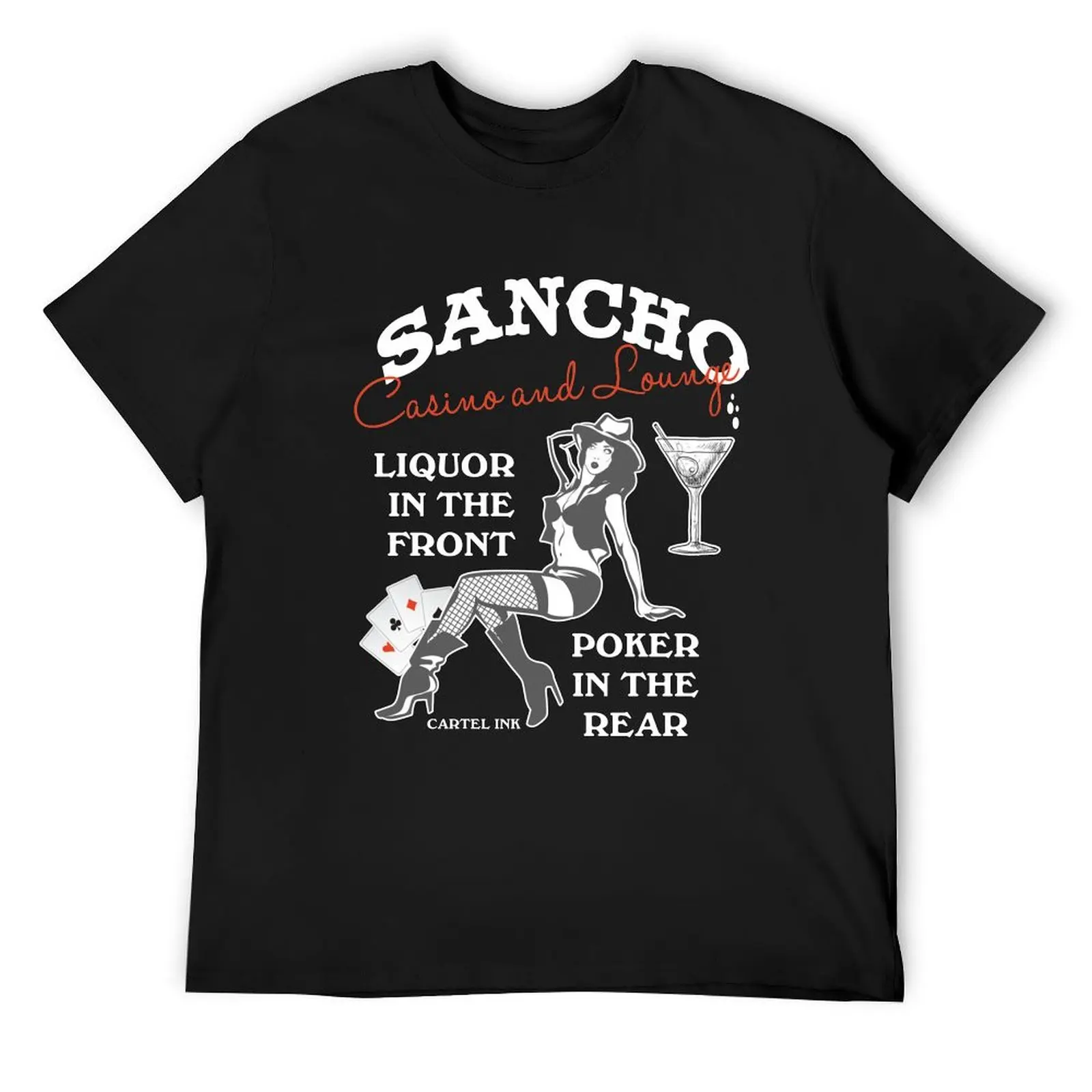 Футболка Sancho Casino and Lounge с покером спереди в груше