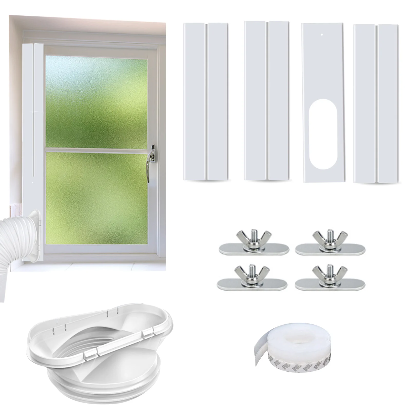 

Portable AC Window Kit Portable Air Conditioner Window Kit Universal Portable AC Window Kit Effective Isolation Of Hot Air And