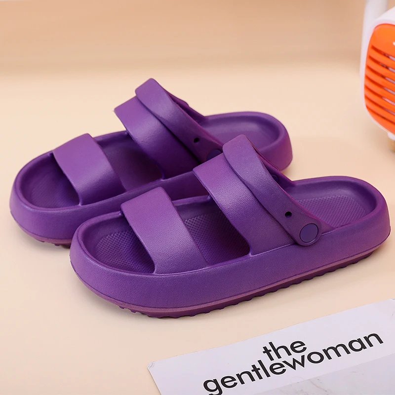 Men's Slippers Women Sandals Non-slip Bathroom Slippers Comfortable Platform Women Shoes Unisex Slippers Indoor Sandals for Man
