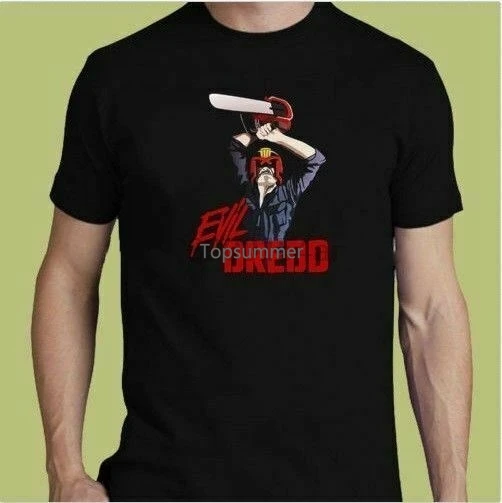 

Judge Dredd Evil Dead Mashup Horror Tee S M L Xl 2Xl 3Xl T-Shirt Movie