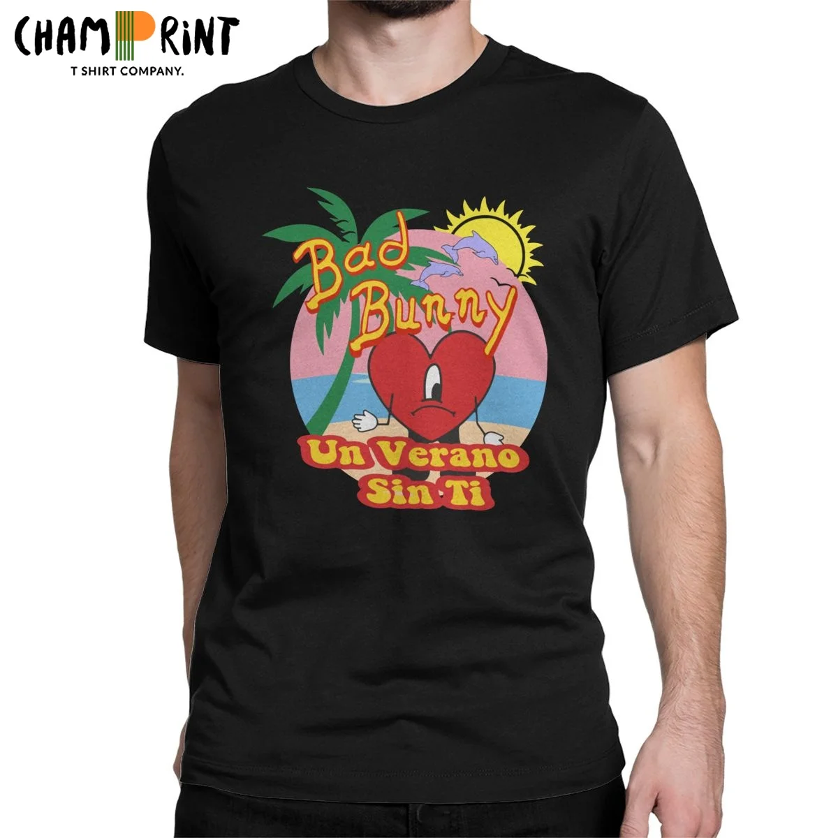 

Футболка мужская летняя из чистого хлопка с коротким рукавом и круглым вырезом