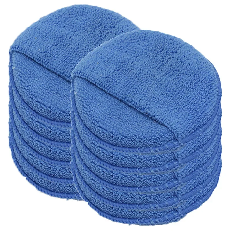 

10/1 шт., автомобильный восковой аппликатор из микрофибры, полировальная губка, ультра мягкая с карманом на палец, губка для полировки автомобиля, полировальная пенопластовая губка