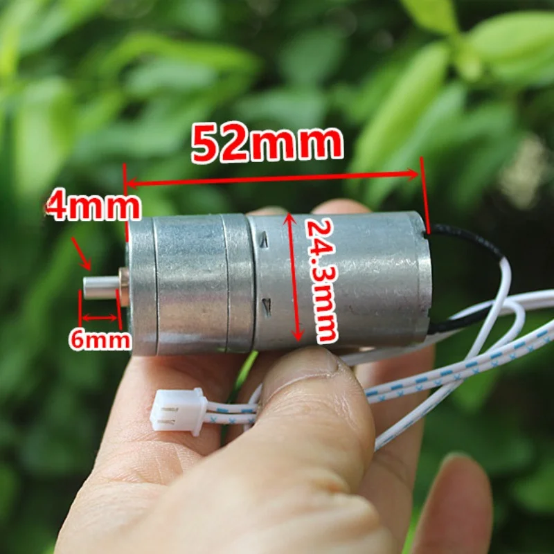 Двигатель с углеродной щеткой, 1,5 В, 3 в, 3,7 в, 5 В, 6 в, 7,4 В, 25 мм