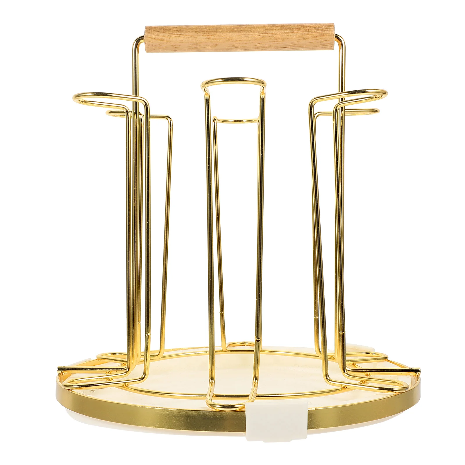 

Cup Holder Drying Stand Mug Bracket Delicate Water Dispenser Storage Wood Drain Household Iron Metal Coffee Mugs