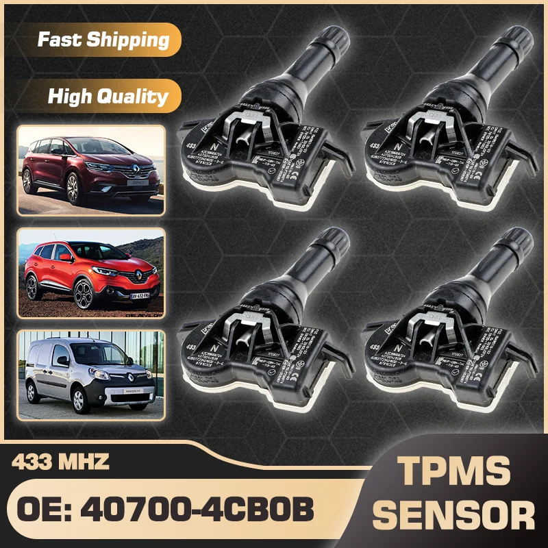 

Автомобиль для Renault Espace V 2015-2021 Renault Kadjar 2015-2019 Renault Kangoo ZE 2017-2019 Датчик давления в шинах TPMS 40700-4CB0B