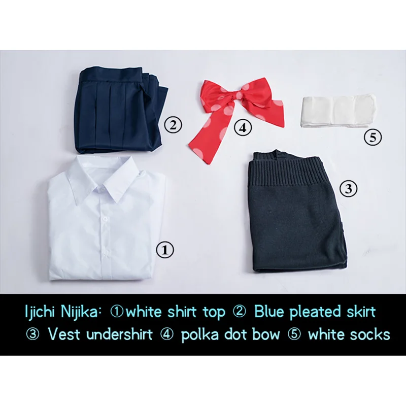 Bocchi rock Kita Ikuyo карнавальный костюм Kessoku Band Cos Ijichi Nijika Yamada Ryo школьная форма женский B