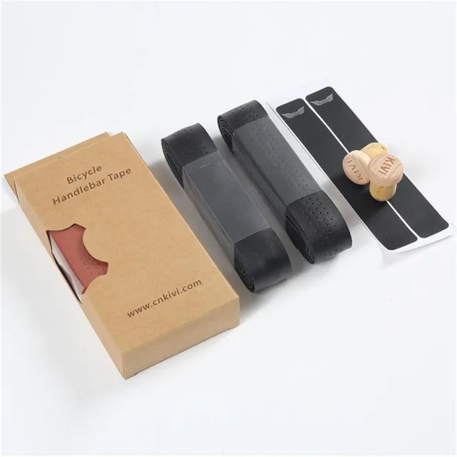One Pair Leather Perforated Bicycle Handlebar Tape Road Bike Folding Bike Retro Handlebar Belt Breathable Accessories