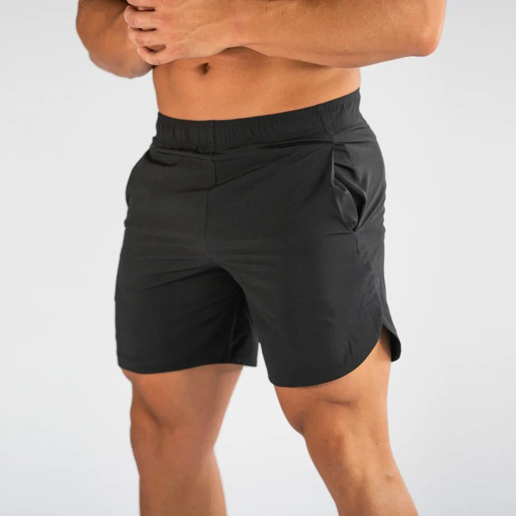 

2022 New Sports Fitness Shorts Men's Running Basketball Training Five-point Pants Summer Solid Color Thin Quick-drying Shorts