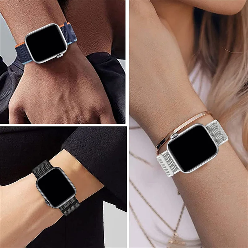Nylon Strap For Apple Watch Band 8 7 SE 6  Ultra 49MM 40MM 44MM 45MM 41MM Accessories bracelet for iWatch  series 5 4 38MM 42MM