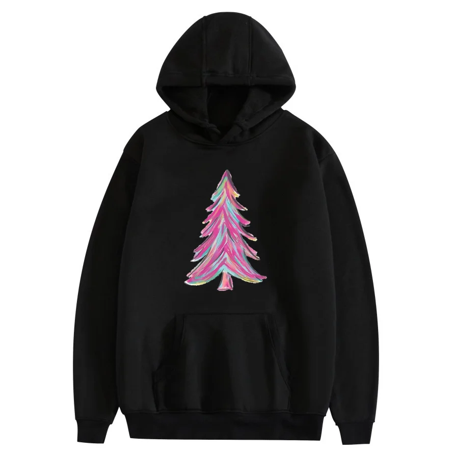 

Colorful Christmas Tree Custom Hoodies Sweatshirt Print Personalized Can Customize The Pattern You Want