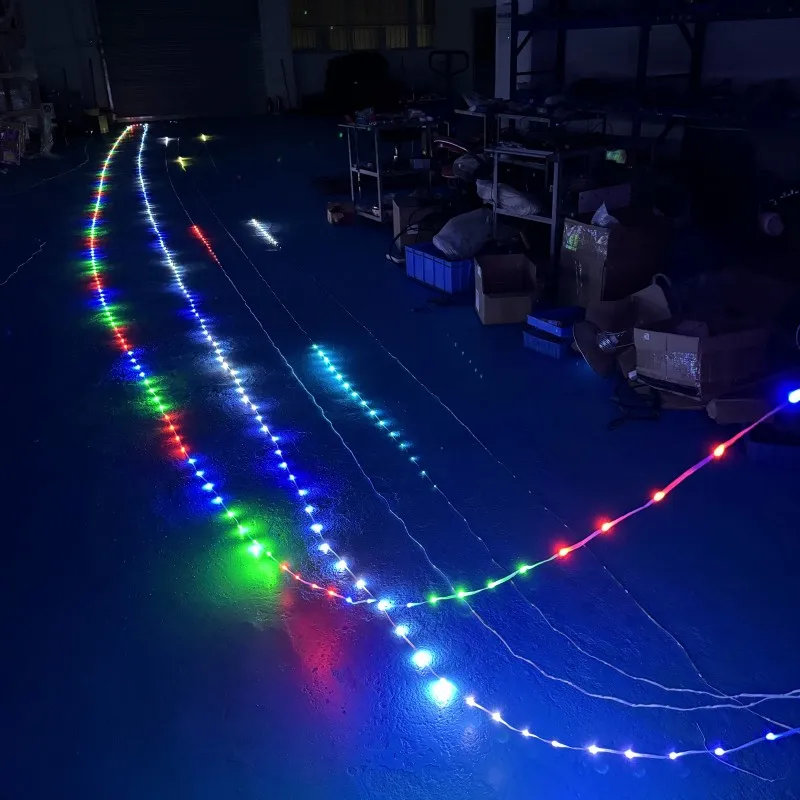 Гирлянда длиной 15 м/20 м для украшения линий большая треугольная фотовспышка