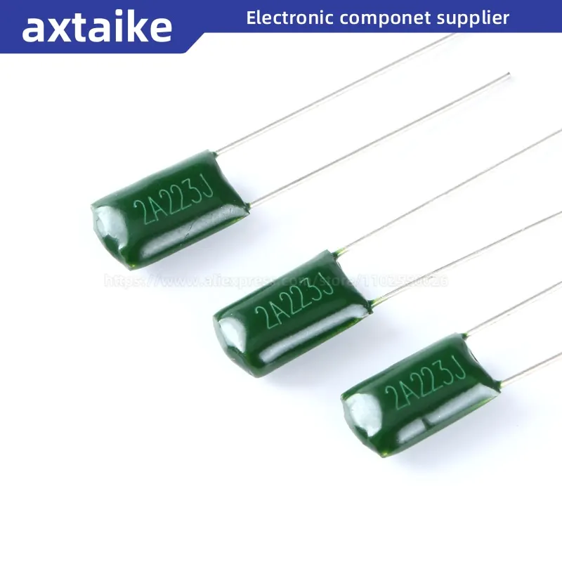 

50PCS 2A223J 2A223 100V 22NF DIP Polyester Film Capacitor
