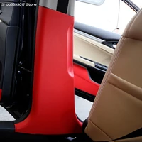 for mitsubishi outlander 2013 2021 car safety belt protection pad silent soundproof cushion b pillar anti kick pad accessories