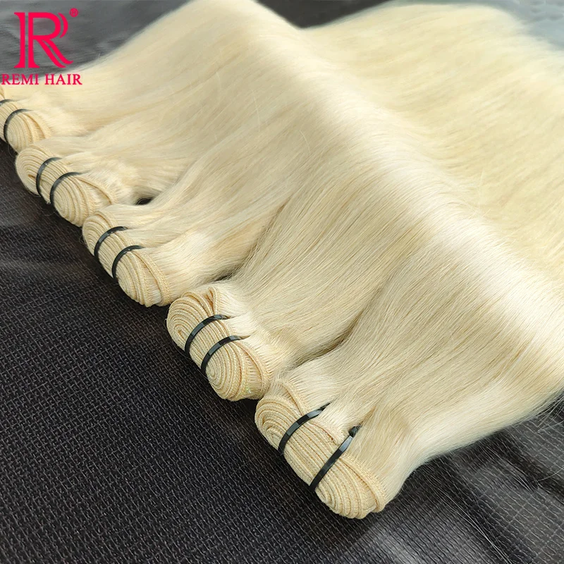 

100% Remy Virgin Human Hair Extensions 613 Weft Hair Unprocessed Bone Straight Weaving Hair Bundles Braiding Human Hair Bundles