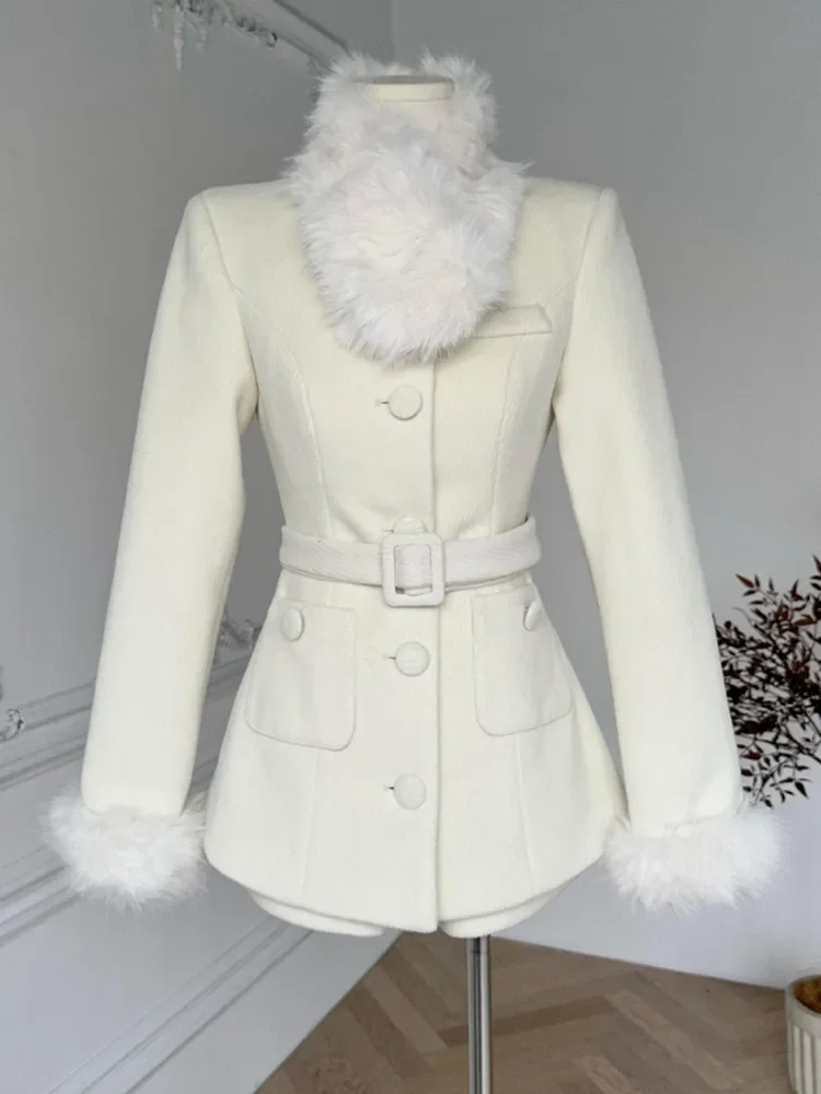 High Street Fashion Комплекты из двух предметов с брюками Женская куртка Пальто + короткие