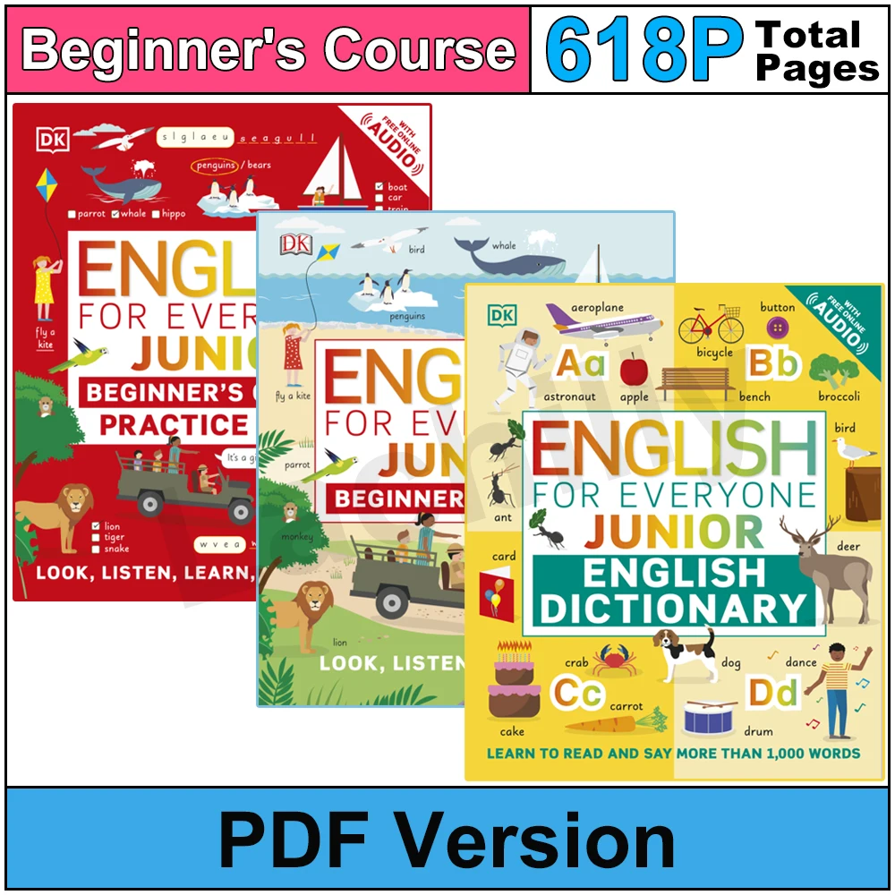 

DK English for Everyone Junior: Beginner's Course Practice Book for kid learn English beautifully illustrated workbook PDF File
